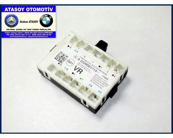 MERCEDES W222 VR KAPI BEYNİ A2229001714 A2229000113 A2229001812 A2229009909 A2229009109 A2229008608 A2229002008 A2229002007 A2229006006 A2229004906 A2229000006 A2229005605